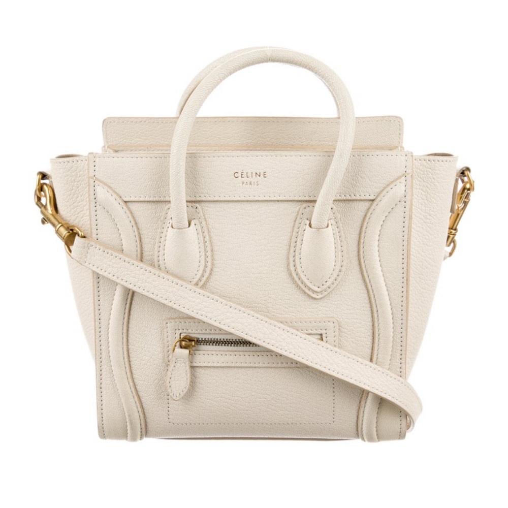 Celine Nano Luggage Tote | Cream | Used